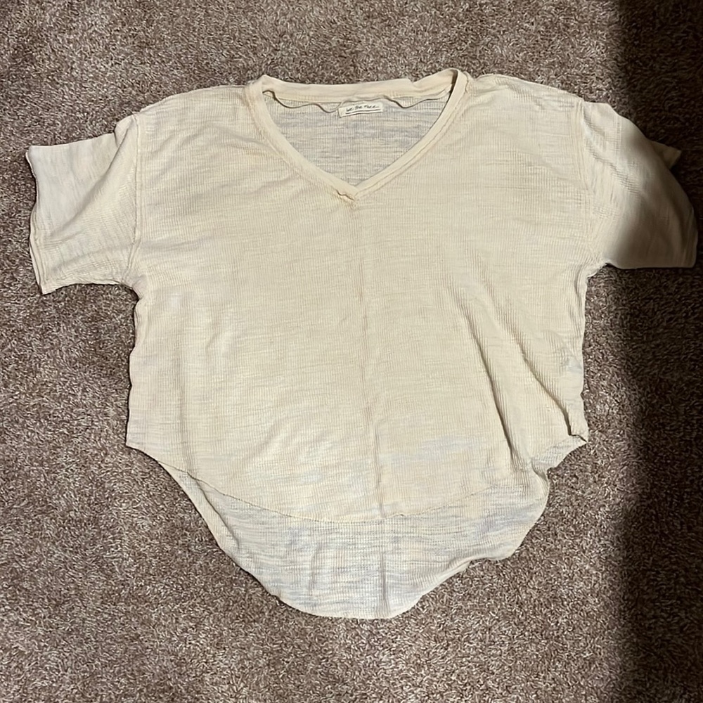 Free people We the free cream waffle tshirt